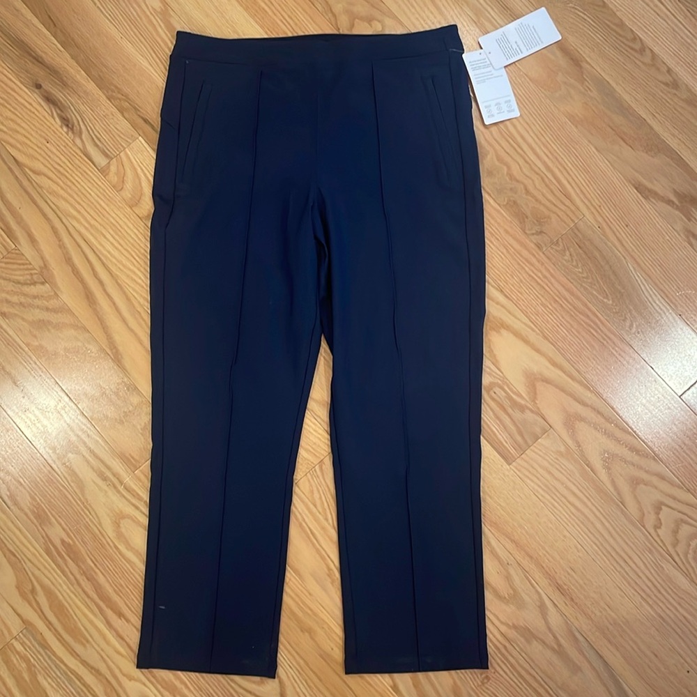 NWT Athleta Headlands Hybrid Pant size 14 navy blue